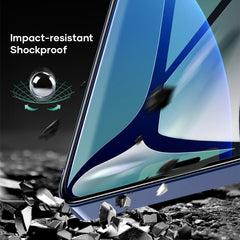 ROCK 2.5D Green Light Eye Protection Anti-blue Light Full Screen Tempered Glass Film, For iPhone 12 mini, For iPhone 12 / 12 Pro, For iPhone 12 Pro Max