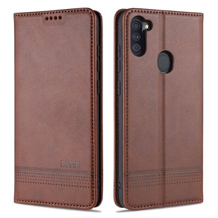 AZNS Magnetic Calf Texture Horizontal Flip Leather Case with Card Slots & Holder & Wallet, For Samsung Galaxy A11, For Samsung Galaxy A21s, For Samsung Galaxy A31, For Samsung Galaxy A41