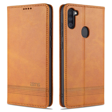 AZNS Magnetic Calf Texture Horizontal Flip Leather Case with Card Slots & Holder & Wallet, For Samsung Galaxy A11, For Samsung Galaxy A21s, For Samsung Galaxy A31, For Samsung Galaxy A41