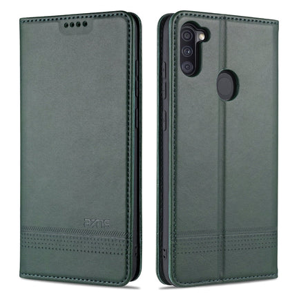 AZNS Magnetic Calf Texture Horizontal Flip Leather Case with Card Slots & Holder & Wallet, For Samsung Galaxy A11, For Samsung Galaxy A21s, For Samsung Galaxy A31, For Samsung Galaxy A41
