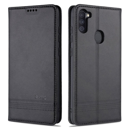 AZNS Magnetic Calf Texture Horizontal Flip Leather Case with Card Slots & Holder & Wallet, For Samsung Galaxy A11, For Samsung Galaxy A21s, For Samsung Galaxy A31, For Samsung Galaxy A41