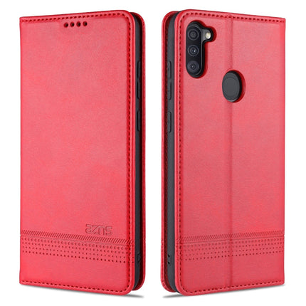 AZNS Magnetic Calf Texture Horizontal Flip Leather Case with Card Slots & Holder & Wallet, For Samsung Galaxy A11, For Samsung Galaxy A21s, For Samsung Galaxy A31, For Samsung Galaxy A41