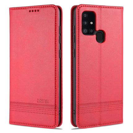 AZNS Magnetic Calf Texture Horizontal Flip Leather Case with Card Slots & Holder & Wallet, For Samsung Galaxy A11, For Samsung Galaxy A21s, For Samsung Galaxy A31, For Samsung Galaxy A41