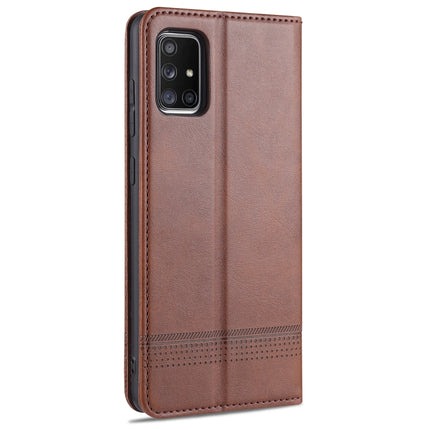 AZNS Magnetic Calf Texture Horizontal Flip Leather Case with Card Slots & Holder & Wallet, For Samsung Galaxy A51, For Samsung Galaxy A71, For Samsung Galaxy Note 10 Lite