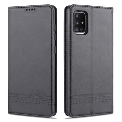 AZNS Magnetic Calf Texture Horizontal Flip Leather Case with Card Slots & Holder & Wallet, For Samsung Galaxy A51, For Samsung Galaxy A71, For Samsung Galaxy Note 10 Lite