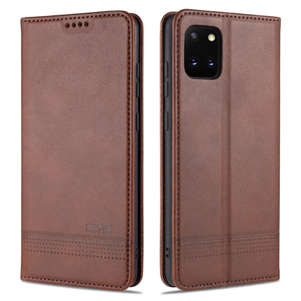 AZNS Magnetic Calf Texture Horizontal Flip Leather Case with Card Slots & Holder & Wallet, For Samsung Galaxy A51, For Samsung Galaxy A71, For Samsung Galaxy Note 10 Lite