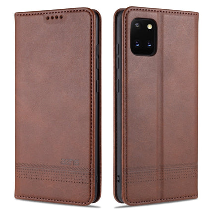 AZNS Magnetic Calf Texture Horizontal Flip Leather Case with Card Slots & Holder & Wallet, For Samsung Galaxy A51, For Samsung Galaxy A71, For Samsung Galaxy Note 10 Lite