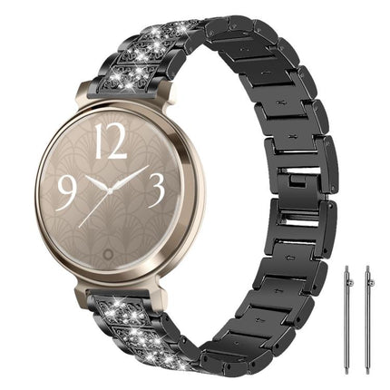 xDfind Diamond Jewelry Steel Watch Band, 22mm For Amazfit GTR 4/3/3 Pro/Bip6/Bip5, 20mm For Amazfit Bip U / Lite / Bip 3 Pro, 20mm For Amazfit GTS4 mini/GTS3/2/2E/GT2 mini, 18mm For Huawei GT5/GT4 41mm / OPPO Watch X2 Mini, 14mm For Garmin Lily 2      ...