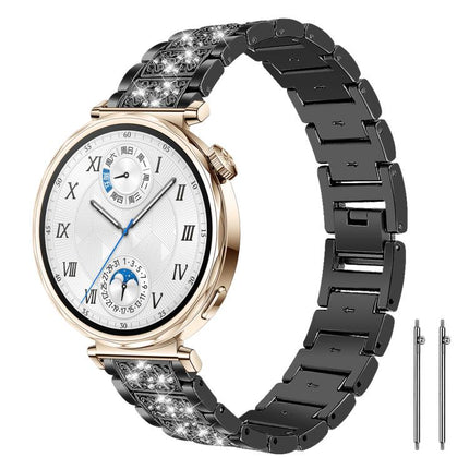 xDfind Diamond Jewelry Steel Watch Band, 20mm For Amazfit Active 2 / GTS4 Mini, 22mm For Huawei Watch GT5/GT5 Pro/4/4 Pro, 22mm For Fossil Gen 5 Carlyle/Julianna/Garrett