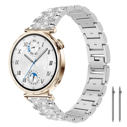 xDfind Diamond Jewelry Steel Watch Band, 20mm For Amazfit Active 2 / GTS4 Mini, 22mm For Huawei Watch GT5/GT5 Pro/4/4 Pro, 22mm For Fossil Gen 5 Carlyle/Julianna/Garrett