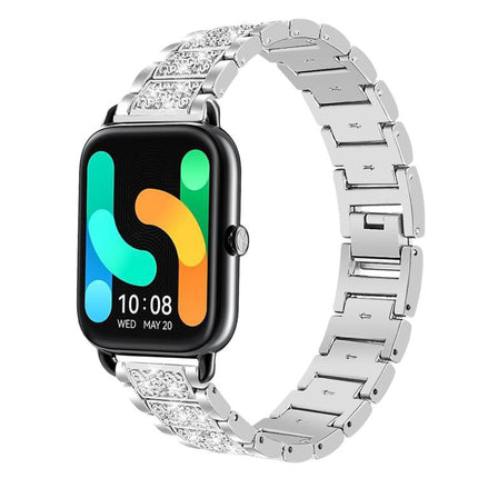 xDfind Diamond Jewelry Steel Watch Band, 20mm For COROS APEX 2 42mm / PACE 2, 20mm For Ticwatch GTH / E3 / E / 2, 22mm For Ticwatch Pro X / Pro3 / Pro / GTX / E2, 20mm For Xiaomi Haylou RS4 Plus LS11, 22mm For Xiaomi Watch S3/2 Pro/S2/S1               ...
