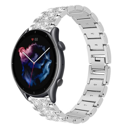 xDfind Diamond Jewelry Steel Watch Band, 22mm For Amazfit GTR 4/3/3 Pro/Bip6/Bip5, 20mm For Amazfit Bip U / Lite / Bip 3 Pro, 20mm For Amazfit GTS4 mini/GTS3/2/2E/GT2 mini, 18mm For Huawei GT5/GT4 41mm / OPPO Watch X2 Mini, 14mm For Garmin Lily 2      ...