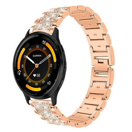 xDfind Diamond Jewelry Steel Watch Band, 22mm For Suunto Race S / Race / 9 Peak / 5 Peak, 20mm For Garmin Forerunner 570 42mm/245/645/158, 22mm For Garmin Venu 3 / vivoactive4, 20mm For Garmin venu 2 / venu / Sq2 / Sq                                   ...