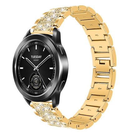 xDfind Diamond Jewelry Steel Watch Band, 20mm For COROS APEX 2 42mm / PACE 2, 20mm For Ticwatch GTH / E3 / E / 2, 22mm For Ticwatch Pro X / Pro3 / Pro / GTX / E2, 20mm For Xiaomi Haylou RS4 Plus LS11, 22mm For Xiaomi Watch S3/2 Pro/S2/S1               ...