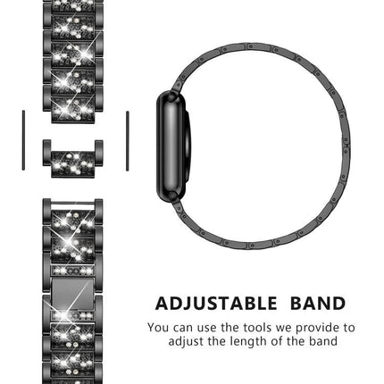 xDfind Diamond Jewelry Stainless Steel Watch Band, For Huawei Watch Fit 5 / Fit 5 Pro 20mm, For Huawei Band 10 / 9 / 8 14mm