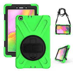 Shockproof Colorful Silicone + PC Protective Case with Holder & Hand Grip Strap, For Samsung Tab A 8.0(2019) T290 / T295, For Samsung Galaxy Tab Active Pro T540 / T545 / Tab Active4 Pro