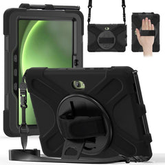 Shockproof Colorful Silicone + PC Protective Case with Holder & Hand Grip Strap, For Samsung Tab A 8.0(2019) T290 / T295, For Samsung Galaxy Tab Active Pro T540 / T545 / Tab Active4 Pro�������������������������������������������������������������������...