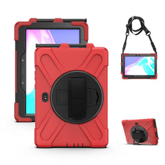 Shockproof Colorful Silicone + PC Protective Case with Holder & Hand Grip Strap, For Samsung Tab A 8.0(2019) T290 / T295, For Samsung Galaxy Tab Active Pro T540 / T545 / Tab Active4 Pro