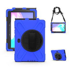 Shockproof Colorful Silicone + PC Protective Case with Holder & Hand Grip Strap, For Samsung Tab A 8.0(2019) T290 / T295, For Samsung Galaxy Tab Active Pro T540 / T545 / Tab Active4 Pro