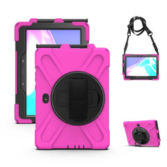 Shockproof Colorful Silicone + PC Protective Case with Holder & Hand Grip Strap, For Samsung Tab A 8.0(2019) T290 / T295, For Samsung Galaxy Tab Active Pro T540 / T545 / Tab Active4 Pro