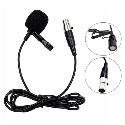 Metal Lavalier Microphone, Cable Length: 1.5m, 3 Pin XLR Head, 4 Pin XLR Head