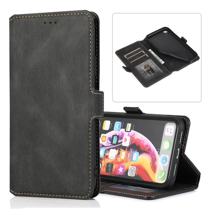 Retro Magnetic Closing Clasp Horizontal Flip Leather Case with Holder & Card Slots & Photo Frame & Wallet, For iPhone XR, For iPhone XS Max