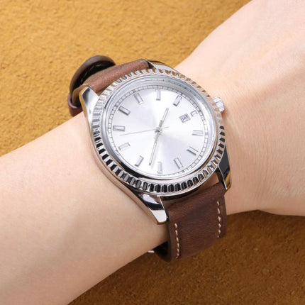 xDfind Retro Crazy Horse Texture Leather Watch Band, 24mm for Suunto 9 / 9 Baro / D5 / Core / 7, 14mm, 18mm