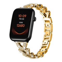 xDfind Small Twist Diamond Metal Watch Band