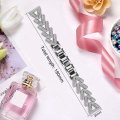 xDfind Small Twist Diamond Metal Watch Band