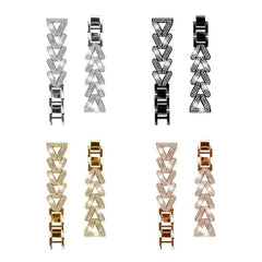 xDfind Small Twist Diamond Metal Watch Band