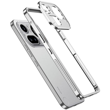 Metal Frame Heat Dissipation Phone Case with Camera Guard Ring, For Nothing Phone 4a Pro, For Nothing Phone 4a, For Nothing Phone 3, For Nothing Phone 3a, For Nothing Phone 3a Pro