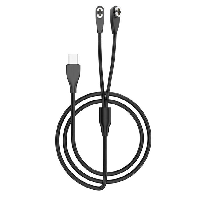 2 in 1 Magnetic Charging Cable For Shokz Bone Conduction Earphone, USB to 2 Pin / 4 Pin, Type-C to 2 Pin / 4 Pin