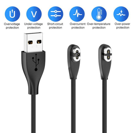 2 in 1 Magnetic Charging Cable For Shokz Bone Conduction Earphone, USB to 2 Pin / 4 Pin, Type-C to 2 Pin / 4 Pin
