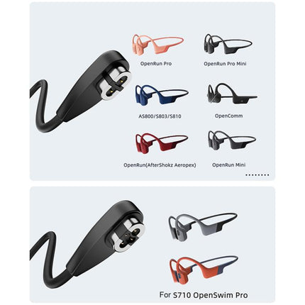 2 in 1 Magnetic Charging Cable For Shokz Bone Conduction Earphone, USB to 2 Pin / 4 Pin, Type-C to 2 Pin / 4 Pin