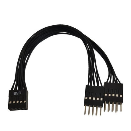 Desktop Computer Motherboard 2 in 1 9 Pin USB Adapter Extension Cable, 9 Pin