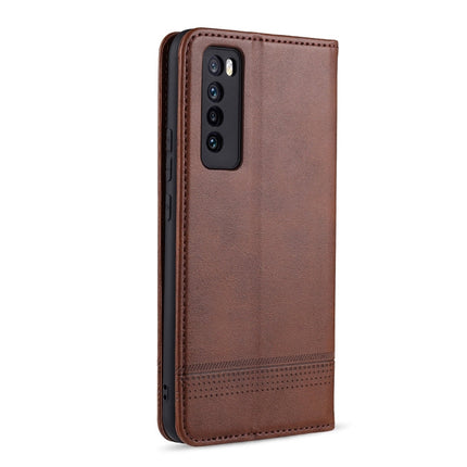 AZNS Magnetic Calf Texture Horizontal Flip Leather Case with Card Slots & Holder & Wallet, For Huawei Nova 7, For Huawei Nova 7 SE, For Huawei Enjoy 20, For Huawei Maimang 9