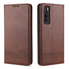 AZNS Magnetic Calf Texture Horizontal Flip Leather Case with Card Slots & Holder & Wallet, For Huawei Nova 7 SE, For Huawei Nova 7, For Huawei Enjoy 20, For Huawei Maimang 9