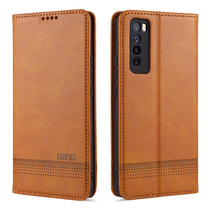 AZNS Magnetic Calf Texture Horizontal Flip Leather Case with Card Slots & Holder & Wallet, For Huawei Nova 7, For Huawei Nova 7 SE, For Huawei Enjoy 20, For Huawei Maimang 9
