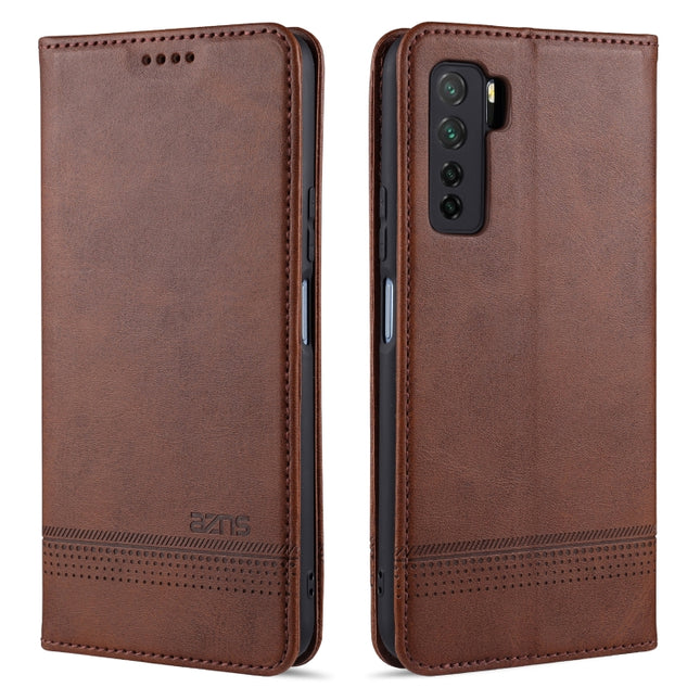 AZNS Magnetic Calf Texture Horizontal Flip Leather Case with Card Slots & Holder & Wallet, For Huawei Nova 7 SE, For Huawei Nova 7, For Huawei Enjoy 20, For Huawei Maimang 9