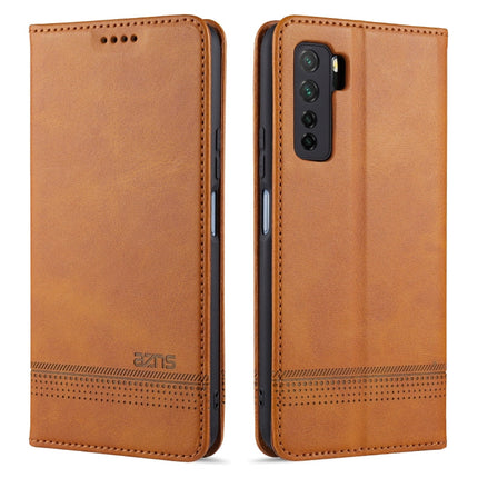 AZNS Magnetic Calf Texture Horizontal Flip Leather Case with Card Slots & Holder & Wallet, For Huawei Nova 7, For Huawei Nova 7 SE, For Huawei Enjoy 20, For Huawei Maimang 9