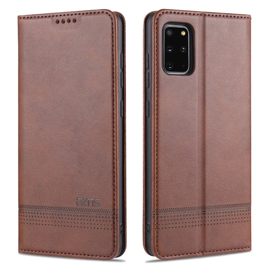AZNS Magnetic Calf Texture Horizontal Flip Leather Case with Card Slots & Holder & Wallet, For Samsung Galaxy S20+