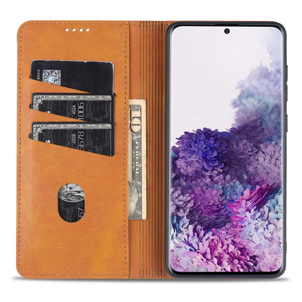 AZNS Magnetic Calf Texture Horizontal Flip Leather Case with Card Slots & Holder & Wallet, For Samsung Galaxy S20+