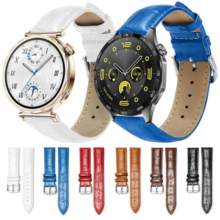 xDfind Bamboo Texture Pin Buckle Leather Watch Band, 22mm For Huawei Watch GT5/GT5 Pro/4/4 Pro, 18mm For Huawei GT5/GT4 41mm / OPPO Watch X2 Mini, 20mm For Huawei Watch GT 4 / GT 3 / GT 2