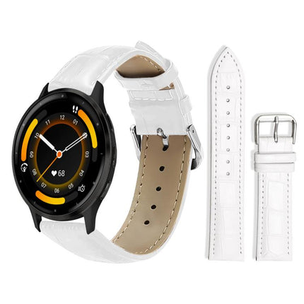 xDfind Bamboo Texture Pin Buckle Leather Watch Band, 20mm For Garmin GarminMove Sport / vivoactive5/3, 22mm For Garmin Venu 3 / vivoactive4, 20mm For Garmin venu 2 / venu / Sq2 / Sq, 18mm For Garmin Venu 2S / vivoactive 4s/3s