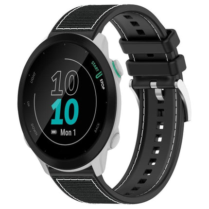 xDfind Hybrid Nylon Braid Silicone Watch Band, 22mm For Garmin Forerunner 570 47mm/935/945, 20mm For Garmin Forerunner 570 42mm/245/645, 20mm For Garmin?Vivomove?Sport/Vivoactive5/3, 22mm For Garmin Venu 3 / Vivoactive 4
