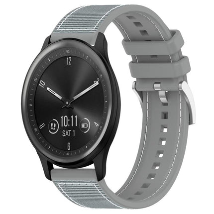 xDfind Hybrid Nylon Braid Silicone Watch Band, 22mm For Garmin Forerunner 570 47mm/935/945, 20mm For Garmin Forerunner 570 42mm/245/645, 20mm For Garmin?Vivomove?Sport/Vivoactive5/3, 22mm For Garmin Venu 3 / Vivoactive 4