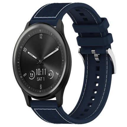 xDfind Hybrid Nylon Braid Silicone Watch Band, 22mm For Garmin Forerunner 570 47mm/935/945, 20mm For Garmin Forerunner 570 42mm/245/645, 20mm For Garmin?Vivomove?Sport/Vivoactive5/3, 22mm For Garmin Venu 3 / Vivoactive 4