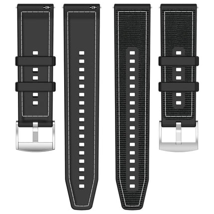 xDfind Hybrid Nylon Braid Silicone Watch Band, 20mm For Garmin?Venu / Venu 2 / SQ / SQ2