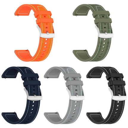 xDfind Hybrid Nylon Braid Silicone Watch Band, 20mm For Garmin?Venu / Venu 2 / SQ / SQ2