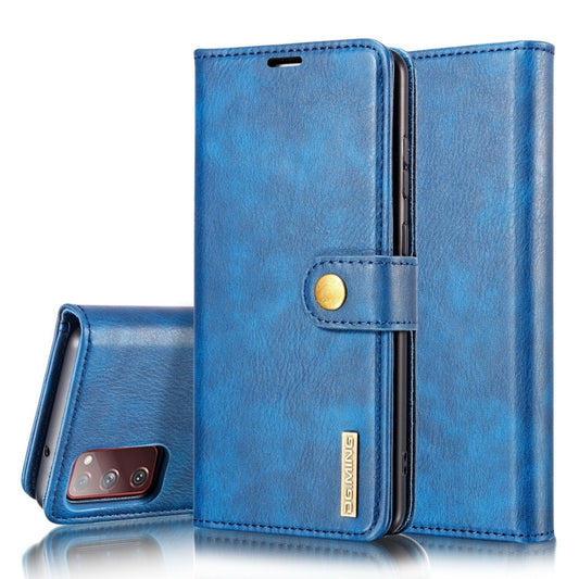 DG.MING Crazy Horse Texture Flip Detachable Magnetic Leather Case with Holder & Card Slots & Wallet, For Samsung Galaxy S20 FE, For Samsung Galaxy M31s